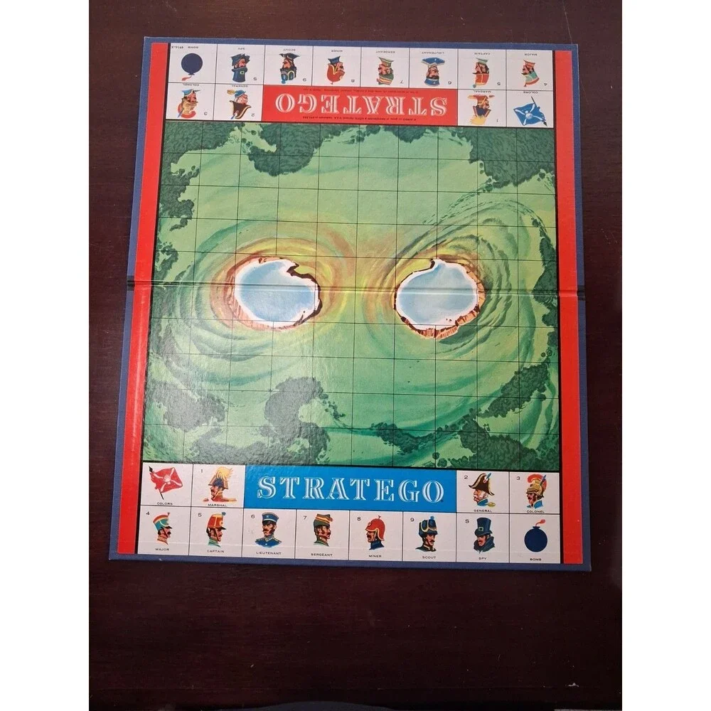 Vintage 1962 Stratego Board Game  Milton Bradley complete